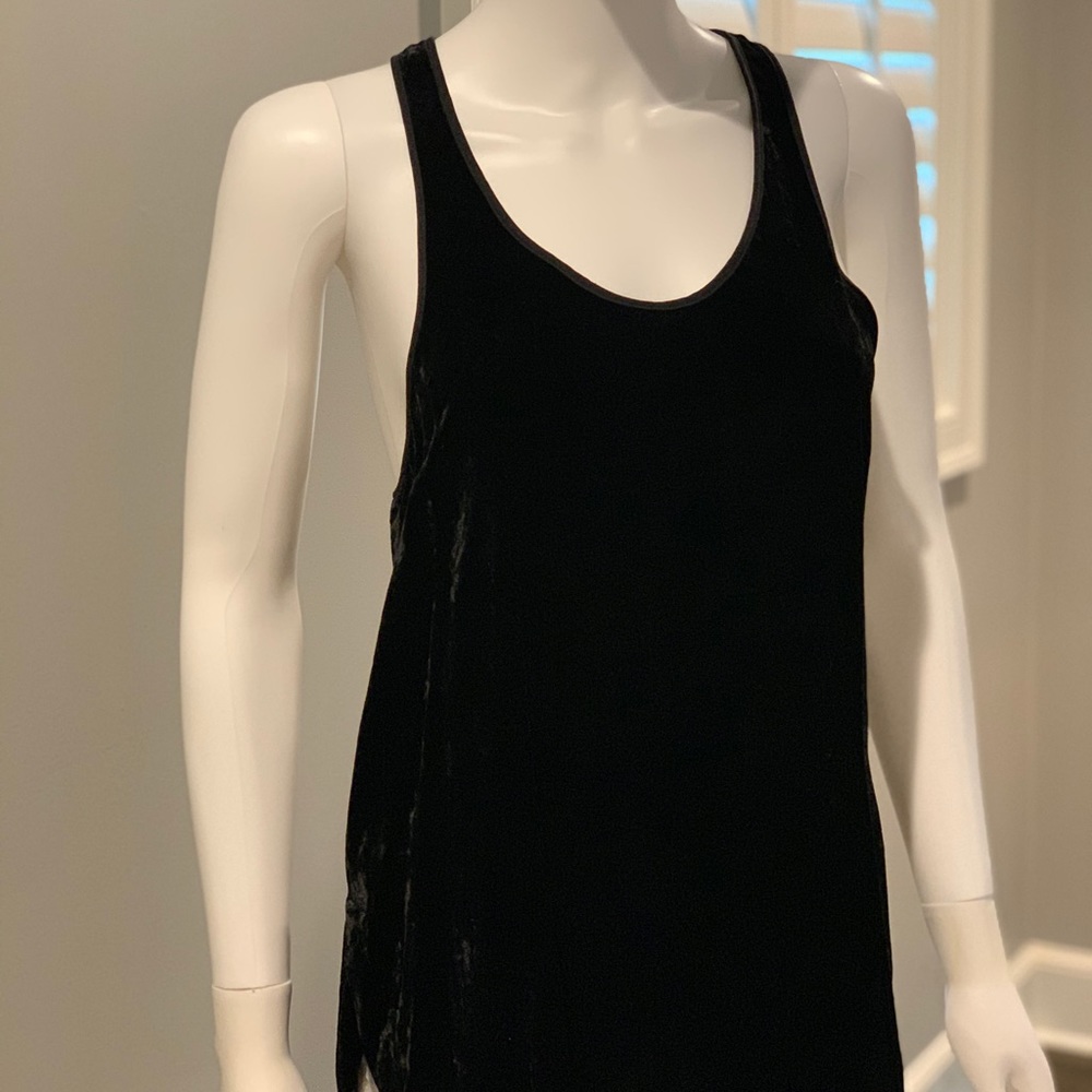 Theory Velvet Racer Back Tank - Picture 2 of 5